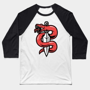 Snake and Dagger Baseball T-Shirt